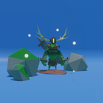 Mi proyecto del curso: Modelado de personajes low poly para videojuegos Ein Projekt aus dem Bereich 3D, 3-D-Modellierung, Videospiele, Design von 3-D-Figuren und Design für Videospiele von meri_2126 - 16.12.2023