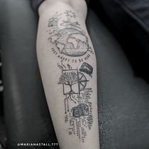 Meu projeto do curso: Técnicas de tatuagem blackwork com fine line. Un projet de Conception de tatouage de Mariana Stall - 15.05.2022