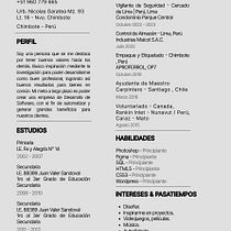Mi proyecto del curso: Currículums para creativos: crea tu CV y carta de presentación Ein Projekt aus dem Bereich Kreative Beratung, Portfolioverwaltung, Kommunikation und Business von Edwin Galiano Sandoval - 15.08.2023