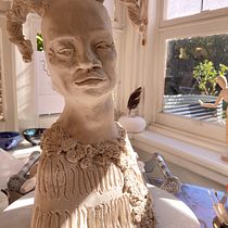 My project for course: Introduction to Clay Figurative Sculpture. Fine Arts, and Sculpture project by amusemermaid - 05.17.2023