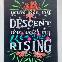 My project for course:  Intro to Hand-Lettering for Inspirational Quotes. T, pograph, Calligraph, Lettering, T, pograph, Design, H, and Lettering project by rituparnamukerji - 05.17.2023