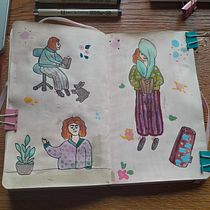 My project for course: Character Creation from Observational Drawings. Un proyecto de Ilustración tradicional, Diseño de personajes, Dibujo y Sketchbook de Nina Šarišská - 17.05.2023