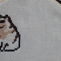 Mi proyecto del curso: Introducción al punto de cruz contemporáneo  Ein Projekt aus dem Bereich Stickerei, DIY, Upc, cling und Textildesign von Nazarena Sinead Daura - 15.05.2023