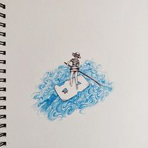 Il mio progetto del corso: Illustrazione artistica surrealista con penna a sfera. Projekt z dziedziny Trad, c, jna ilustracja,  R, sunek,  R, sunek art, st, czn,  R i sunek atramentem użytkownika Ilaria - 17.05.2023