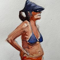  Dia de praia Ein Projekt aus dem Bereich Skizzenentwurf, Aquarellmalerei und Anatomische Zeichnung von Eduardo Busin Fernandes - 18.05.2023