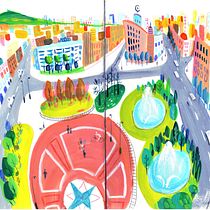 Mon projet du cours : Sketchbook de peintures à la gouache. Ilustração tradicional, Esboçado, Desenho, Ilustração arquitetônica, Sketchbook, e Pintura guache projeto de Anne-Laure Grimaud - 18.05.2023