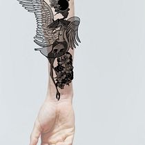 Mi proyecto del curso: Ilustración de tatuajes blackwork desde cero. Un projet de Illustration traditionnelle, Dessin, Illustration numérique, Conception de tatouage , et Dessin numérique de Gabriel Morales - 18.05.2023