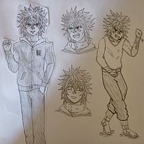 Mi proyecto del curso: Creación de personajes manga mi personaje tyler. Traditional illustration, Character Design, Comic, and Manga project by Victor Ernesto Inciso Mayoria - 05.18.2023