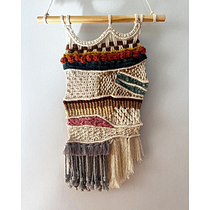 Meu projeto do curso: Macraweave: combine macramê com técnicas de tear Ein Projekt aus dem Bereich Innendesign, Dekoration von Innenräumen, Weben, Makramee, Weben und Textildesign von Lílian Fernandes - 15.05.2023