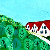 Mein Abschlussprojekt für den Kurs: Reiseskizzenbuch-Illustration mit Gouache. Painting, Drawing, Sketchbook, and Gouache Painting project by Katja Schmitt - 05.19.2023