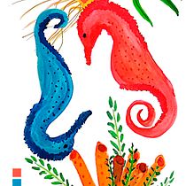 Mi proyecto del curso: Diseño de estampados con la técnica del tresbolillo. Projekt z dziedziny Trad, c, jna ilustracja, Pattern design i Stemple użytkownika Jennifer Krupskaia - 20.05.2023