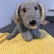 My project for course: Knitting Realistic Stuffed Animals: Make a Puppy from Yarn. Fiber Arts, DIY, Knitting, and Textile Design project by lanele - 05.20.2023