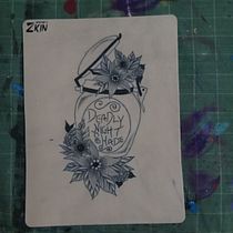 Mi proyecto del curso: Tatuaje para principiantes. Tattoo Design project by girl_tattoo - 05.18.2023