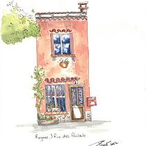 Mon projet du cours : Esquisses d'architecture expressives à l'aquarelle. Sketching, Drawing, Architectural Illustration, Sketchbook & Ink Illustration project by Florent - 05.21.2023