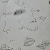 Meu projeto do curso: Caderno de retratos: explore o rosto humano. Esboçado, Desenho, Desenho de retrato, Desenho artístico, e Sketchbook projeto de Maria Souza - 21.05.2023