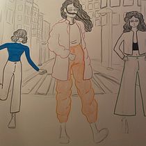 Mon projet du cours : Principes fondamentaux pour dessiner des personnes à partir de l'imagination. Traditional illustration, Fine Arts, Sketching, Pencil Drawing, Drawing, Artistic Drawing, and Figure Drawing project by louanepruvot64 - 05.18.2023