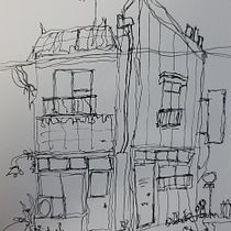 My project for course: Expressive Architectural Sketching with Colored Markers. Sketching, Drawing, Architectural Illustration, Sketchbook & Ink Illustration project by Safira Borgart - 05.18.2023