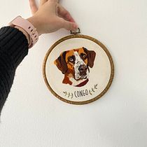 Mi proyecto del curso: Retratos de mascotas: técnicas para bordar pelaje Ein Projekt aus dem Bereich H, werk, Stickerei und Textildesign von Juanita Pinzón García - 13.05.2023
