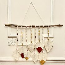 Mi proyecto del curso: Creación de piezas decorativas con hojas de macramé. DIY, e Macramê projeto de Caro Jaeschke - 22.05.2023