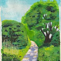 My project for course: Landscape Painting with Gouache for Beginners. Fine Arts, Painting, Naturalistic Illustration, and Gouache Painting project by noracumplido - 05.22.2023