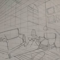 Mi proyecto del curso: Perspectiva artística: espacios desde tu punto de vista. Un projet de Illustration traditionnelle, Architecture, Dessin et Illustration architecturale de valeria.perilla - 22.05.2023