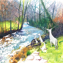 My project for course: Painting Realistic Watercolor Landscapes by Richard Thorn. Projekt z dziedziny  Sztuki piękne,  Malarstwo, Sketching, Malowanie akwarelą, Ilustracja naturalist i czna użytkownika Mertens Guus - 22.05.2023