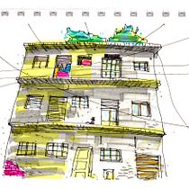 Mi proyecto: Dibujo arquitectónico expresivo con marcadores de colores. Sketching, Drawing, Architectural Illustration, Sketchbook & Ink Illustration project by Gonzalo Agüero - 05.23.2023