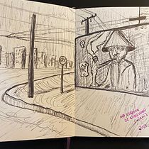 Una esquina de Windwood... Fine Arts, Sketching, Creativit, Drawing, and Sketchbook project by Jose Luis Ordoñez - 05.23.2023