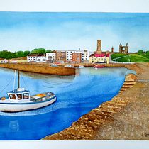 My project for course: Watercolor Techniques for Painting Seascapes. Pintura, Pintura em aquarela e Ilustração naturalista projeto de Diyana - 23.05.2023