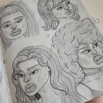 Mi proyecto del curso: Sketchbook de retrato: explora el rostro humano. Sketching, Drawing, Portrait Drawing, Artistic Drawing, and Sketchbook project by Zuleidy De freitas - 03.23.2023