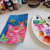 Mi proyecto del curso: Dibujo creativo con tinta y gouache. Un projet de Illustration traditionnelle, Créativité, Dessin, Dessin artistique, Peinture acr, lique, Illustration à l'encre , et Peinture gouache de mizamigoslosgatos - 23.02.2023