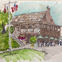 My project for course: Expressive Architectural Sketching with Colored Markers. Sketching, Drawing, Architectural Illustration, Sketchbook & Ink Illustration project by Terry Collins - 05.23.2023