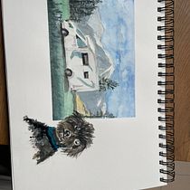 Mon projet du cours : Carnet de voyage à l’aquarelle. Traditional illustration, Watercolor Painting, Architectural Illustration, and Sketchbook project by Karine Simon - 05.23.2023