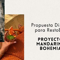 Mandarina Bohemia. Projekt z dziedziny Architektura wnętrz, Projektowanie wnętrz, Dekoracja wnętrz, Projektowanie powierzchni h, low, ch i Projektowanie przestrzeni użytkownika Karen Alpaca - 03.05.2023