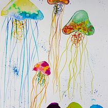 Mi proyecto del curso: Técnicas modernas de acuarela. Un progetto di Illustrazione tradizionale, Belle arti, Pittura e Pittura ad acquerello di ladronesdedatos - 24.05.2023
