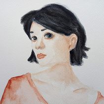 My project for course: Watercolor Portrait from a Photo. Traditional illustration, Watercolor Painting, and Portrait Drawing project by Joana Angelova - 05.18.2023