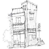 My project for course: Expressive Architectural Sketching with Colored Markers. Sketching, Drawing, Architectural Illustration, Sketchbook & Ink Illustration project by Swara - 05.24.2023