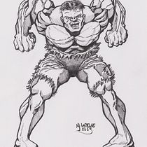 Mon projet du cours : Illustration pour BD : anatomie d’un super-héros. Ilustração tradicional, Design de personagens, Comic, Desenho a lápis, e Desenho anatômico projeto de Noel J. Labelle - 12.07.2023