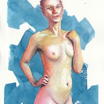 Trabajo final. Un progetto di Illustrazione tradizionale, Belle arti, Pittura, Pittura ad acquerello, Disegno realistico e Disegno anatomico di Agustín Ross Beraldi - 24.05.2023