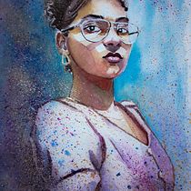 Meu projeto do curso: Retrato em aquarela: capture a personalidade do seu modelo. Fine Arts, Painting, Watercolor Painting, and Portrait Drawing project by Helen Santos - 11.11.2022