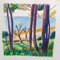 My project for course: Sketchbook Landscapes: A Colorful Approach. Un progetto di Bozzetti, Creatività, Disegno a matita, Disegno e Sketchbook di Pau D33 - 25.05.2023