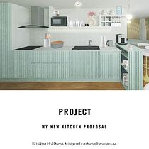 My project for course: Kitchen Design and Decoration. Un projet de Architecture d'intérieur, Design d'intérieur, Décoration, Décoration d'intérieur , et Design d'espace de Kristýna Hrášková - 25.05.2023