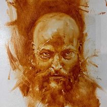 My project for course: Expressive Monochromatic Oil Portraits. Un projet de Beaux Arts, Peinture, Dessin de portrait , et Peinture à l'huile de Enrico Brunetta - 25.05.2023