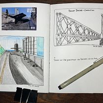 Mein Abschlussprojekt für den Kurs: (Aquarell)-Reiseheft. Traditional illustration, Watercolor Painting, Architectural Illustration, and Sketchbook project by Carmen Garcia - 06.11.2023