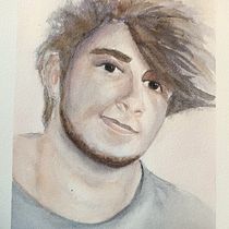 Il mio progetto del corso: Ritratto contemporaneo ad acquerello. Een project van  Beeldende kunst, Schilderij, Aquarelschilderen y  Portrettekening van Silvia Ciolli De Martini - 25.05.2023