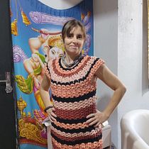 Meu projeto do curso: Técnicas de crochê para criar roupas coloridas. Fashion Design, Fiber Arts, DIY, Crochet, and Textile Design project by Elizandra Nunes - 05.25.2023