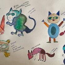 My project for course: Illustration Techniques to Unlock your Creativity. Projekt z dziedziny Design, Trad, c, jna ilustracja,  Sztuki piękne,  Malarstwo, Kreat, wność, Kreat, wne zabaw, z dziećmi i Sketchbook użytkownika Cynthia Rosado - 26.05.2023