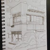 My project for course: Urban Architectural Sketching with Ink. Traditional illustration, Sketching, Drawing, Architectural Illustration & Ink Illustration project by Ahmed Kamara - 05.27.2023
