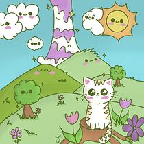 Kawaii Kitty Fantasy World. Character Design, Digital Illustration, and Manga project by herzenslinie_by_sabriinii - 05.27.2023