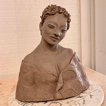 My project for course: Introduction to Clay Figurative Sculpture. I’ve named her The Inner Pilgrim. Sculpture, and Fine Arts project by hodilmb - 05.23.2023